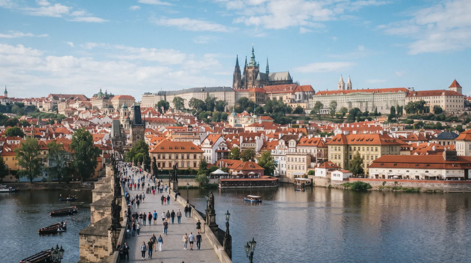 Prague Castle above the Vltava, castle tours in Europe