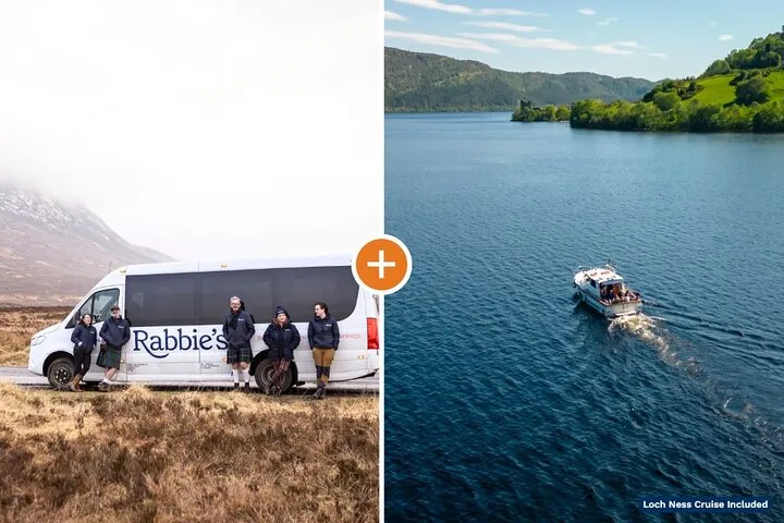 A 16-seat minicoach day from Edinburgh to Loch Ness with a 50-minute cruise included, on a tour of Urquhart Castle, castle tours in Europe